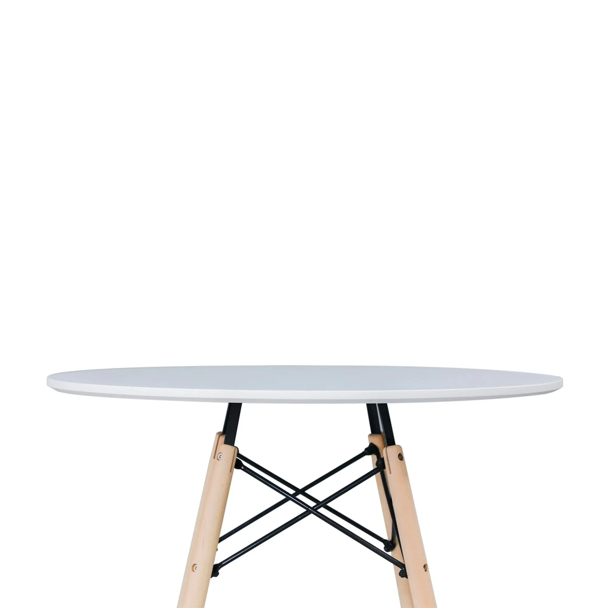 Sokar 100cm Round Dining Table White