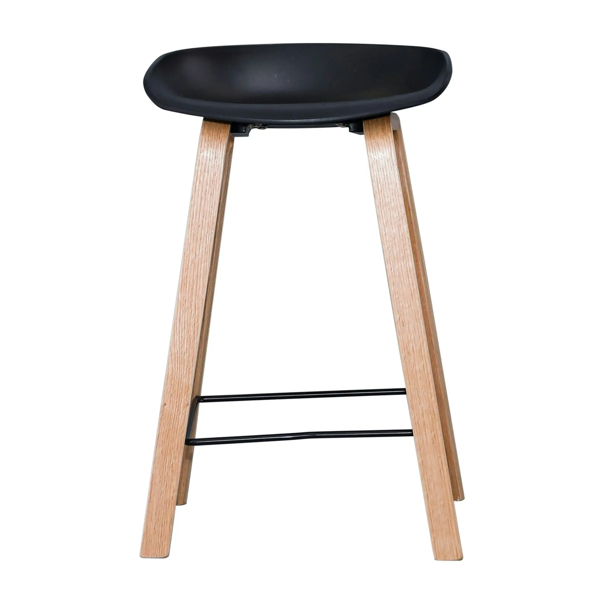 Replica Hay Set of 2 Bar Stool Seat Black Oak