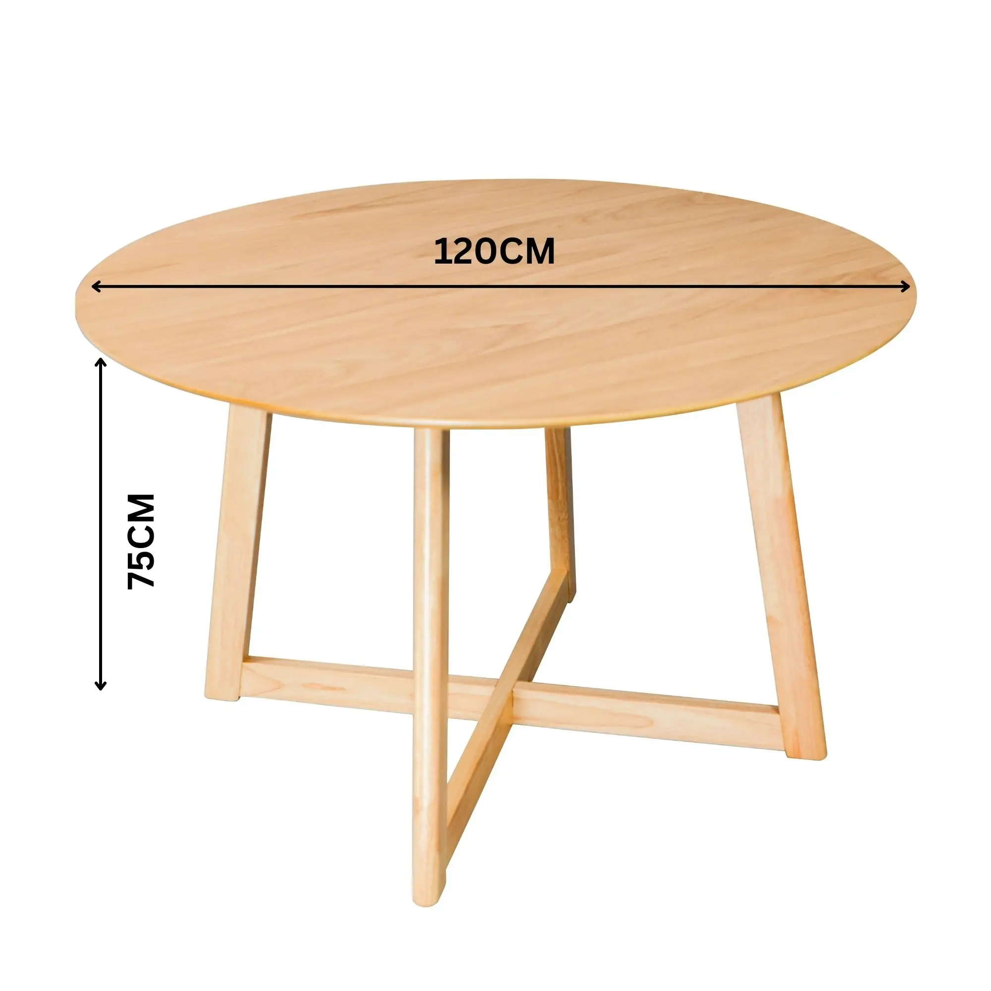 Harry 120cm Round Dining Table Oak