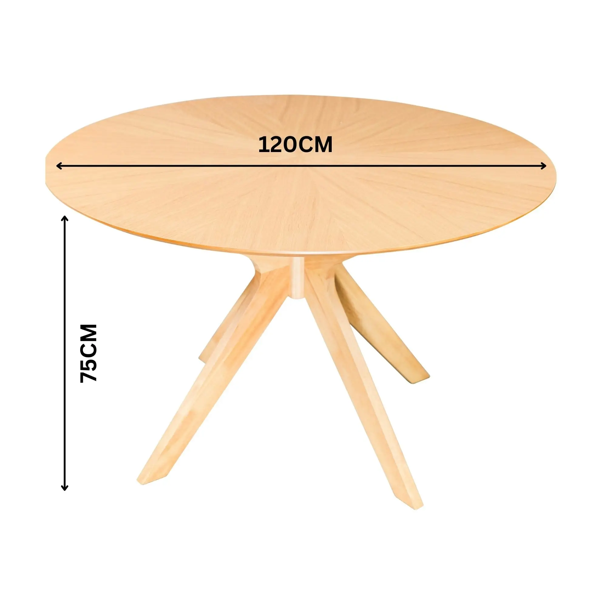 Thiago 120cm Round Dining Table Oak