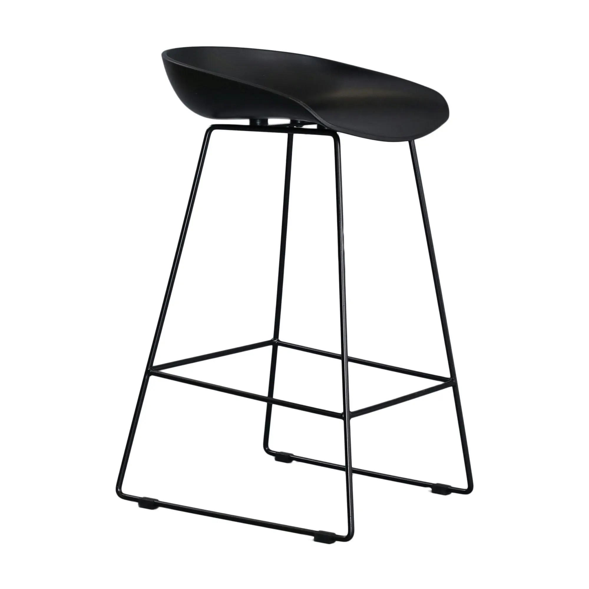 Replica Hay Set of 2 Bar Stool Seat Black