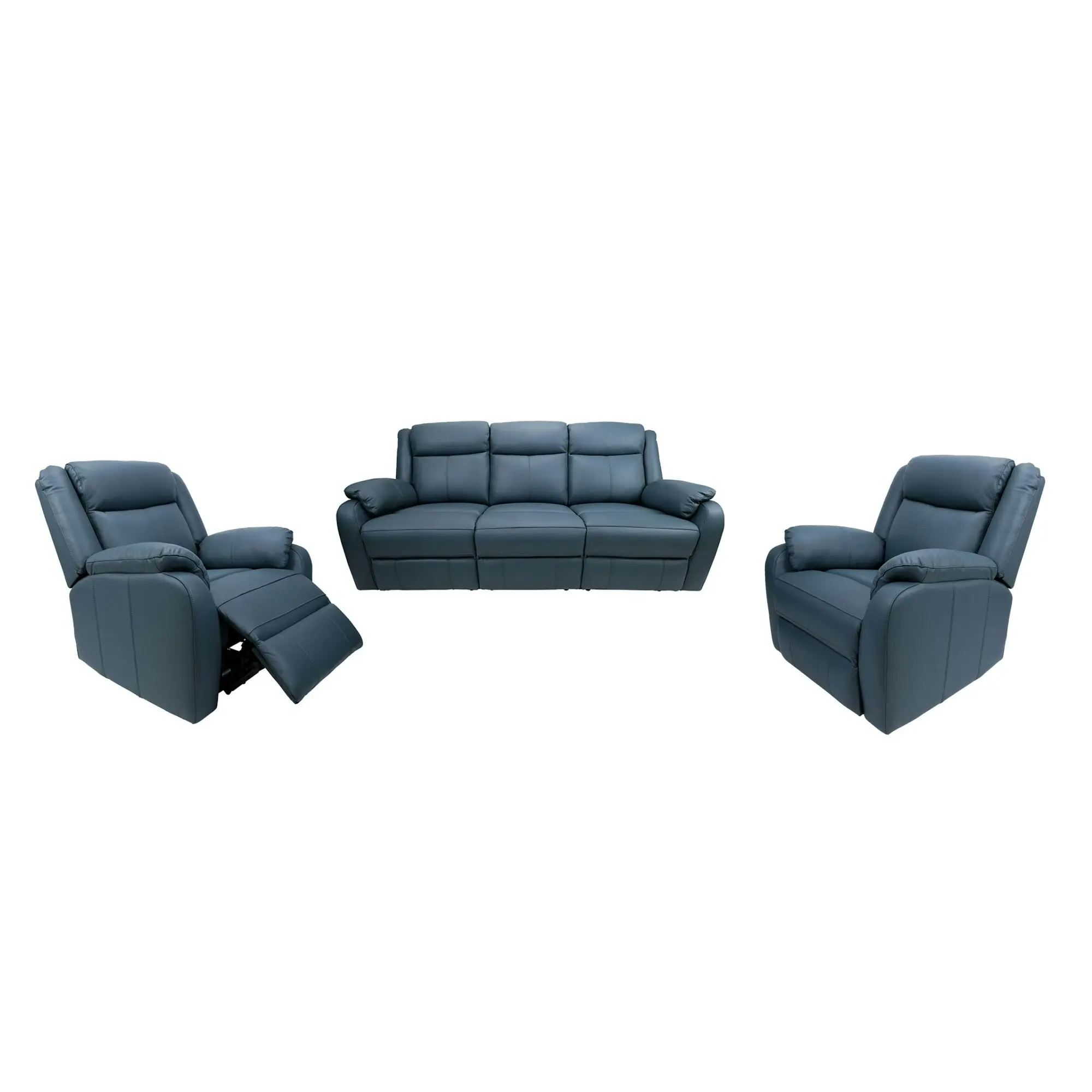 Bella 3+1+1 Seater Leather Electric Recliner Sofa Lounge