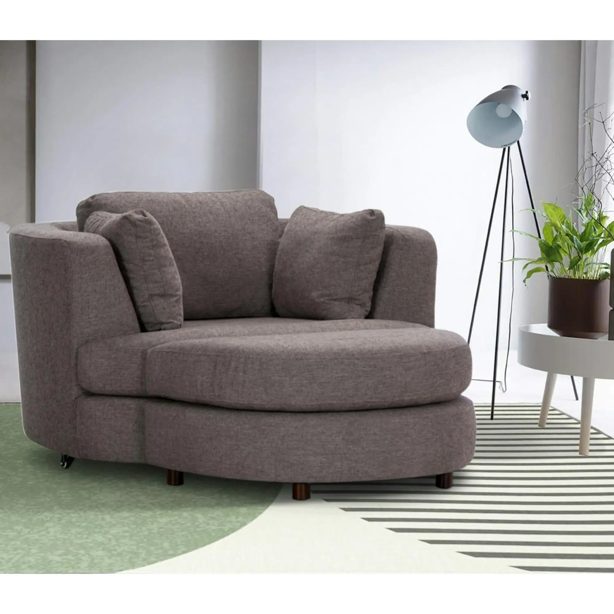 Sunshine Swivel Ottoman Grey