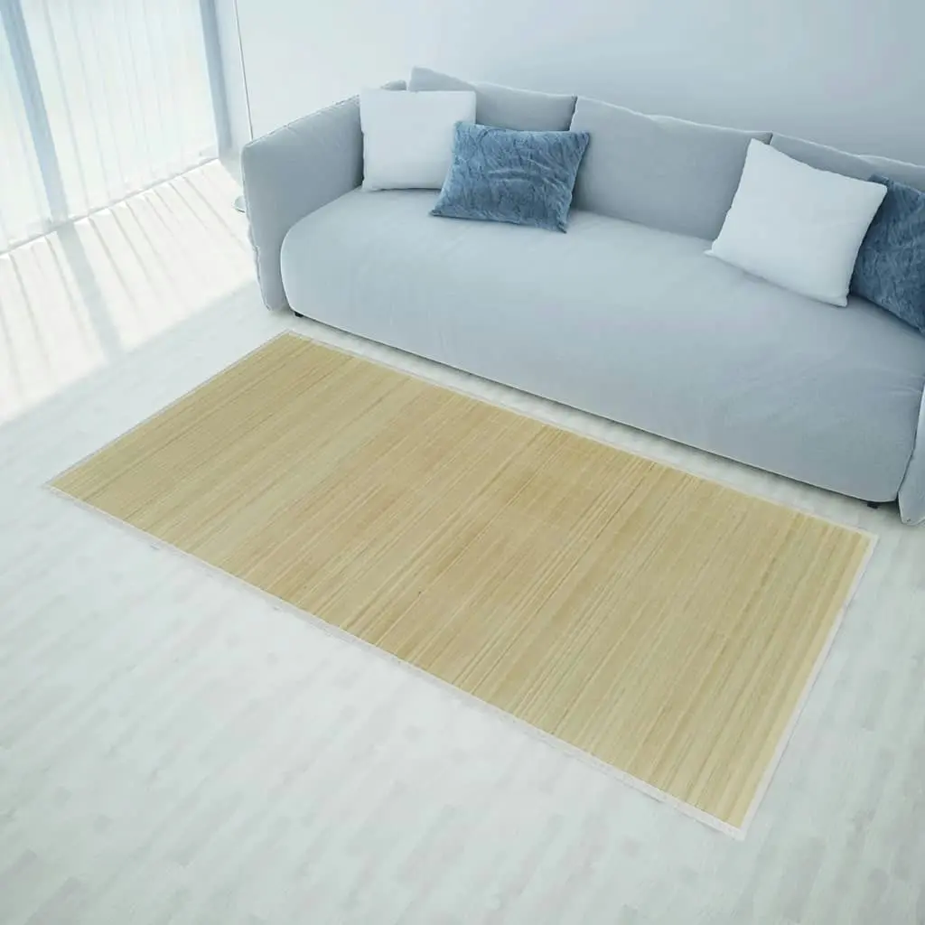 Rug Bamboo 100x160 cm Natural 245820