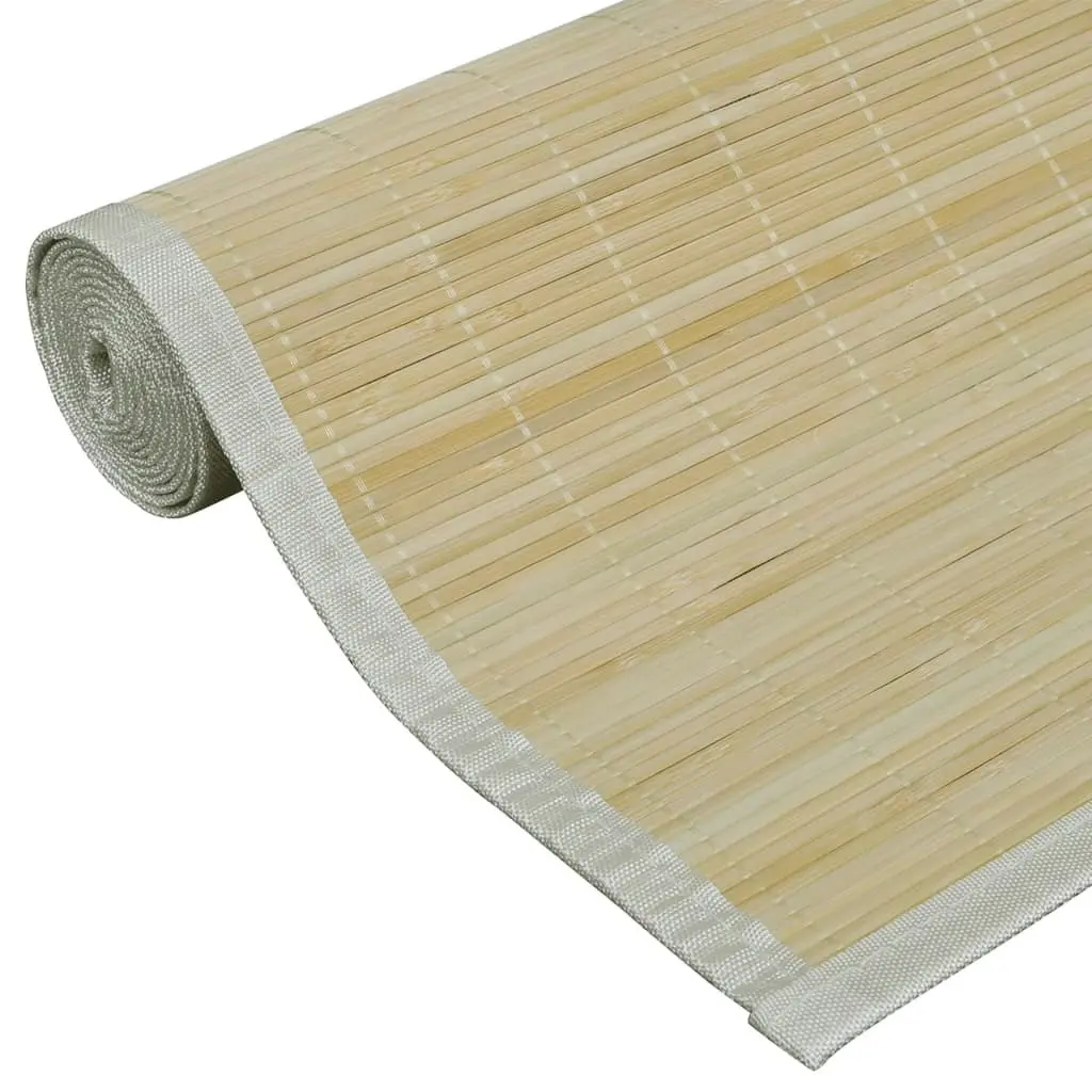 Rug Bamboo 100x160 cm Natural 245820