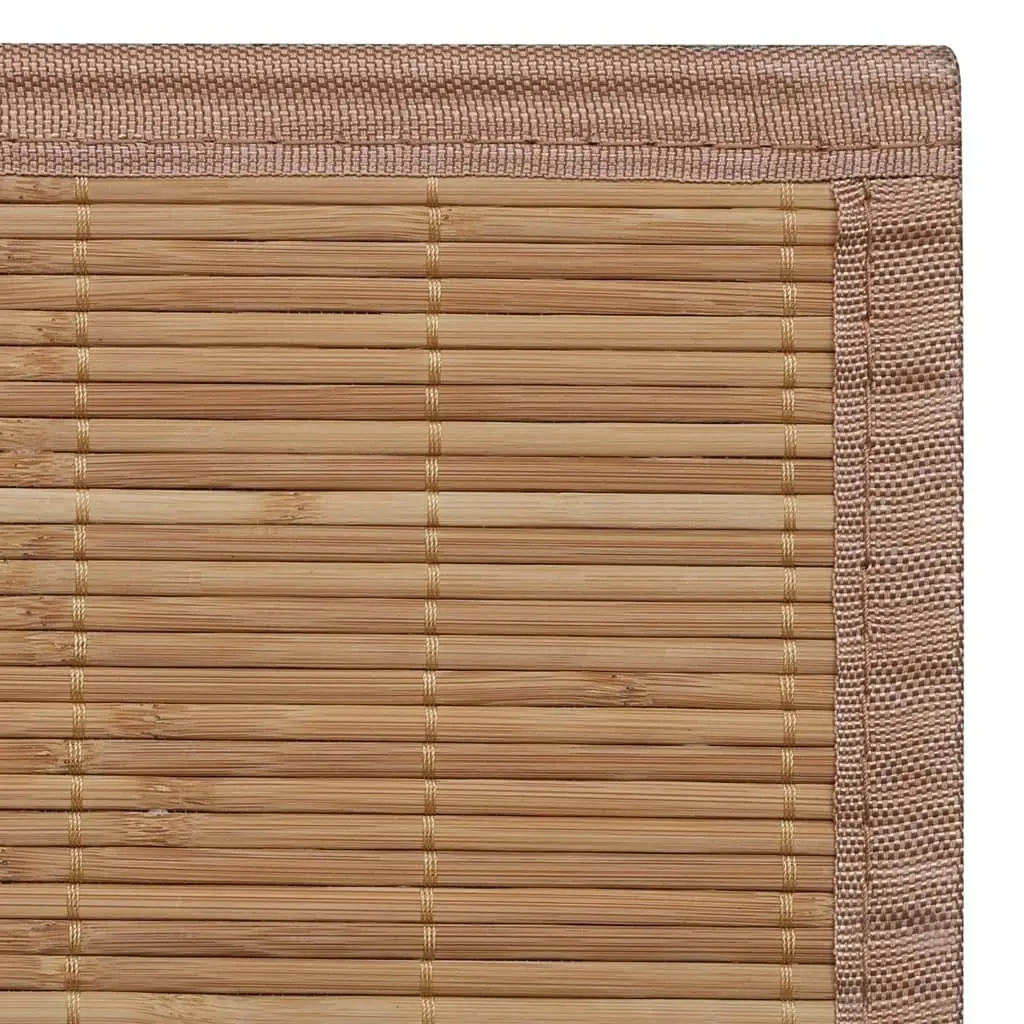 Rug Bamboo 160x230 cm Brown 245823