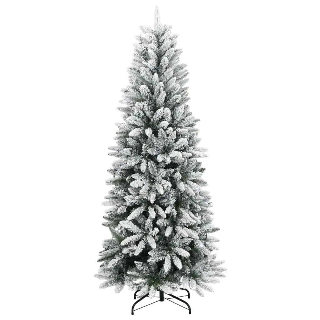 Artificial Christmas Tree 150 LEDs and Flocked Snow 150 cm 3315764