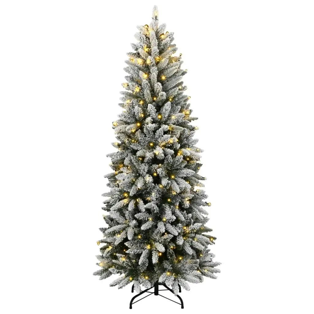 Artificial Christmas Tree 300 LEDs and Flocked Snow 180 cm 3315765