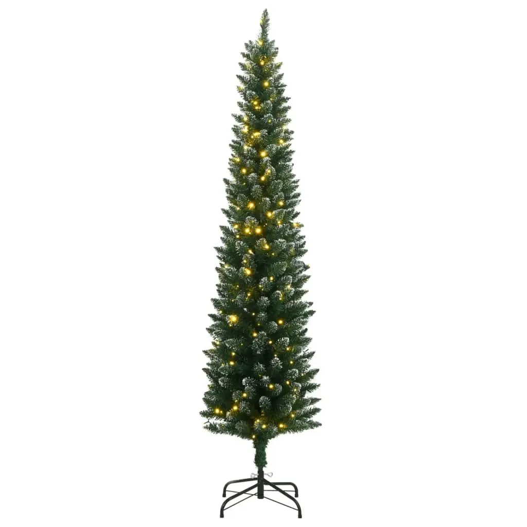 Artificial Slim Christmas Tree 150 LEDs 120 cm 3315758