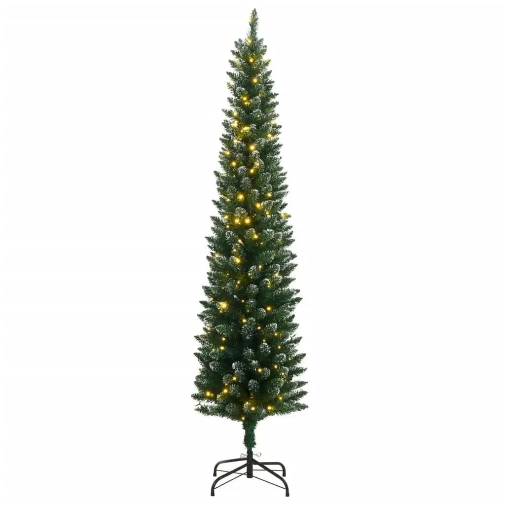 Artificial Slim Christmas Tree 150 LEDs 150 cm 3315759