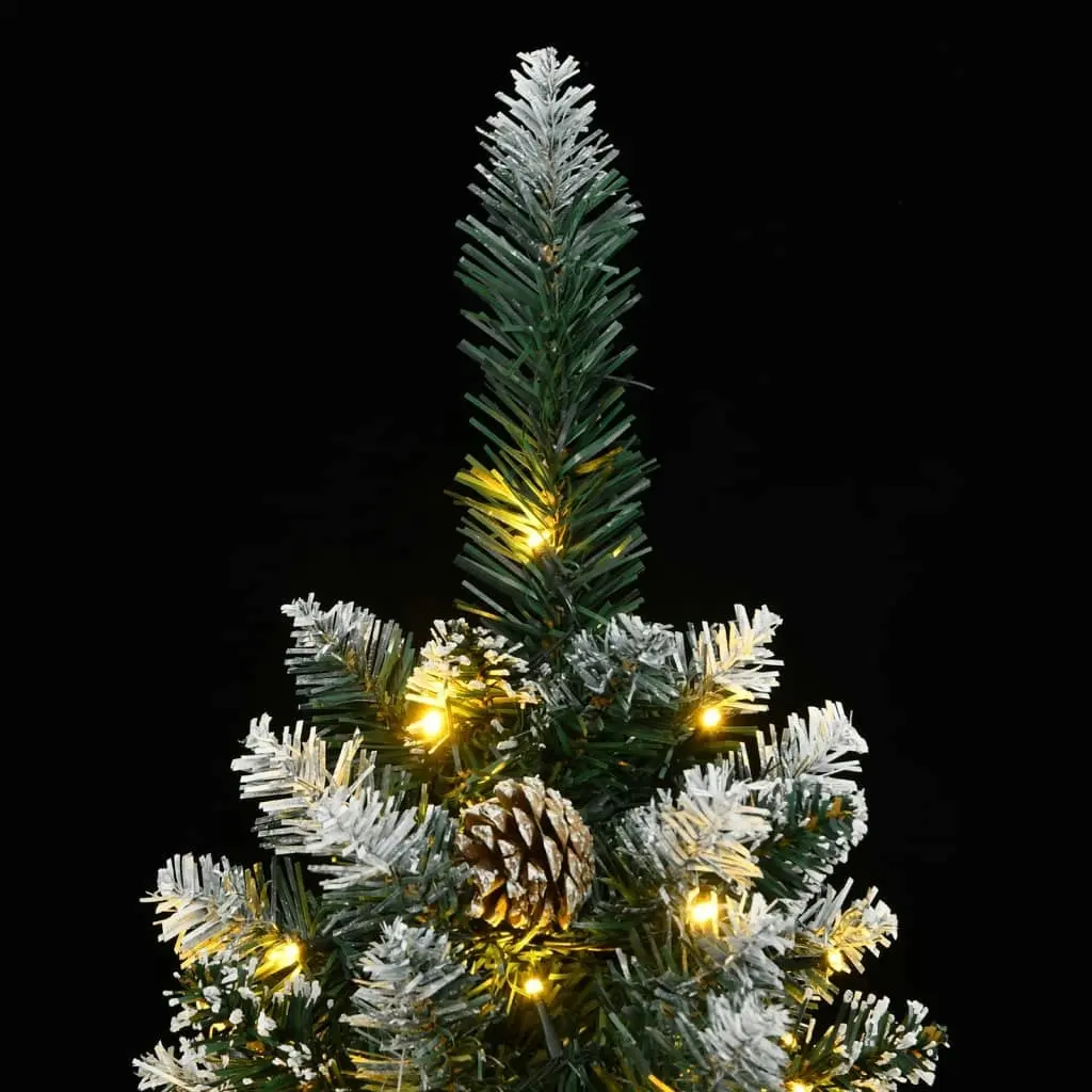 Artificial Slim Christmas Tree 150 LEDs 150 cm 3315779