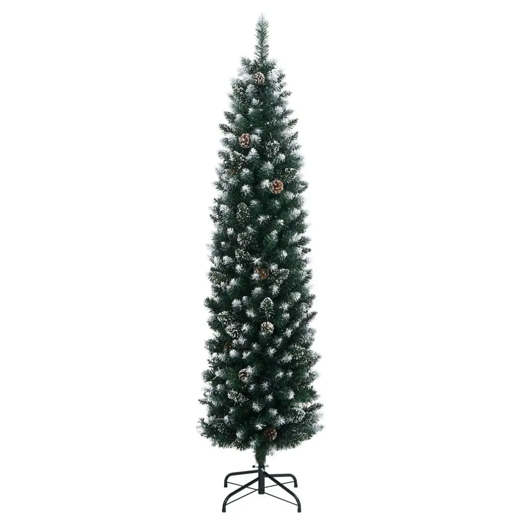 Artificial Slim Christmas Tree 150 LEDs 150 cm 3315779