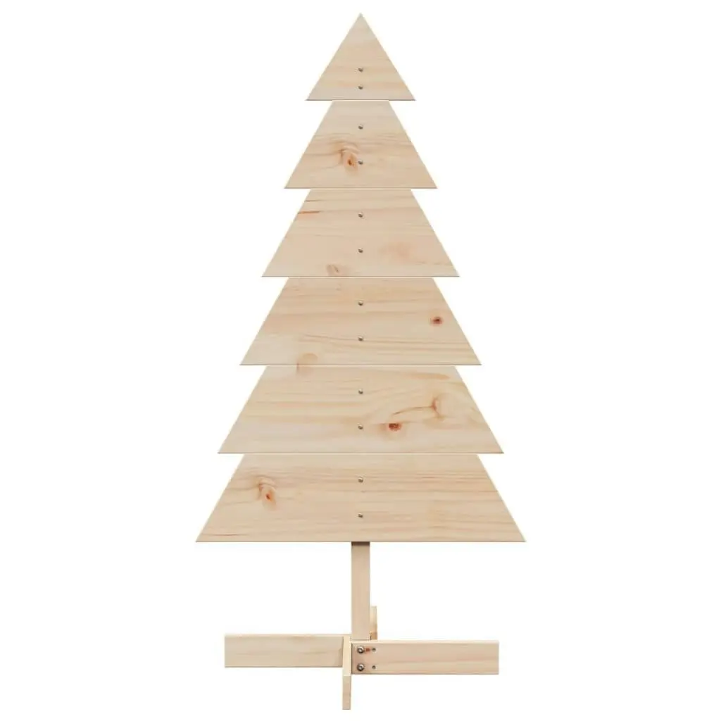 Wooden Christmas Tree for Decoration 120 cm Solid Wood Pine 858189