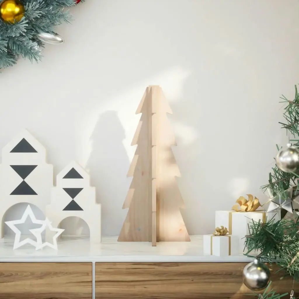 Wooden Christmas Tree for Decoration 49 cm Solid Wood Pine 858174