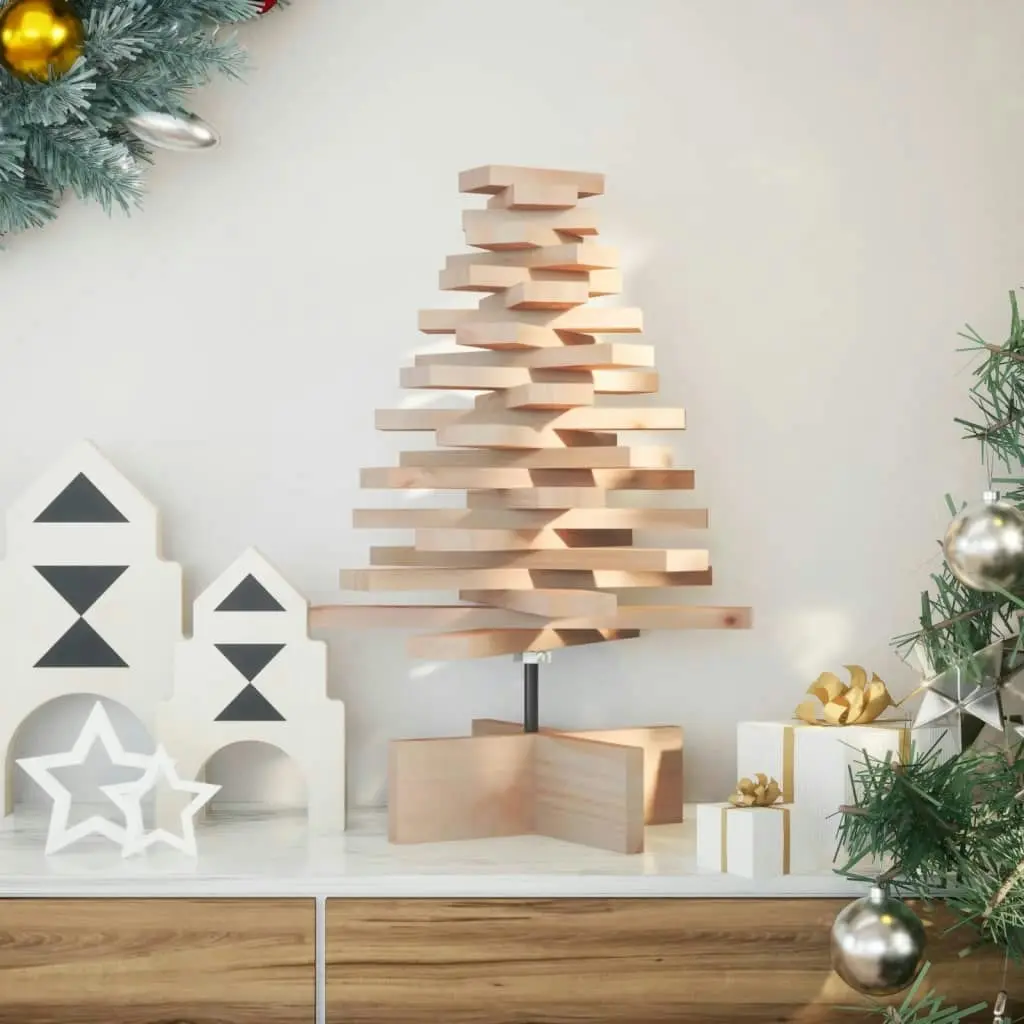 Wooden Christmas Tree for Decoration 60 cm Solid Wood Pine 858198