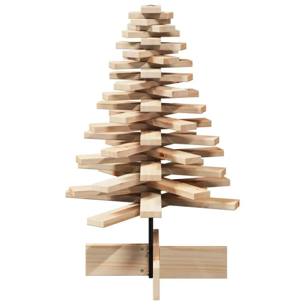 Wooden Christmas Tree for Decoration 80 cm Solid Wood Pine 858201