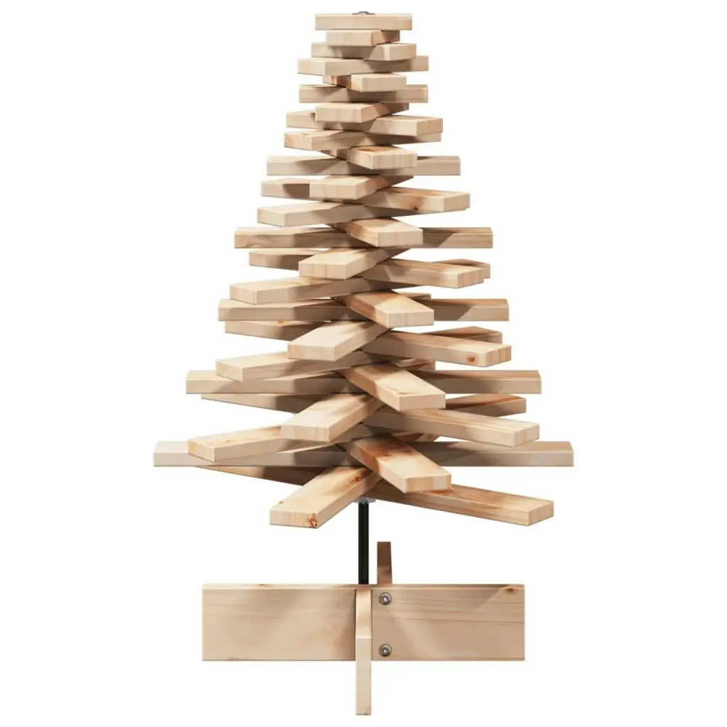 Wooden Christmas Tree for Decoration 80 cm Solid Wood Pine 858201