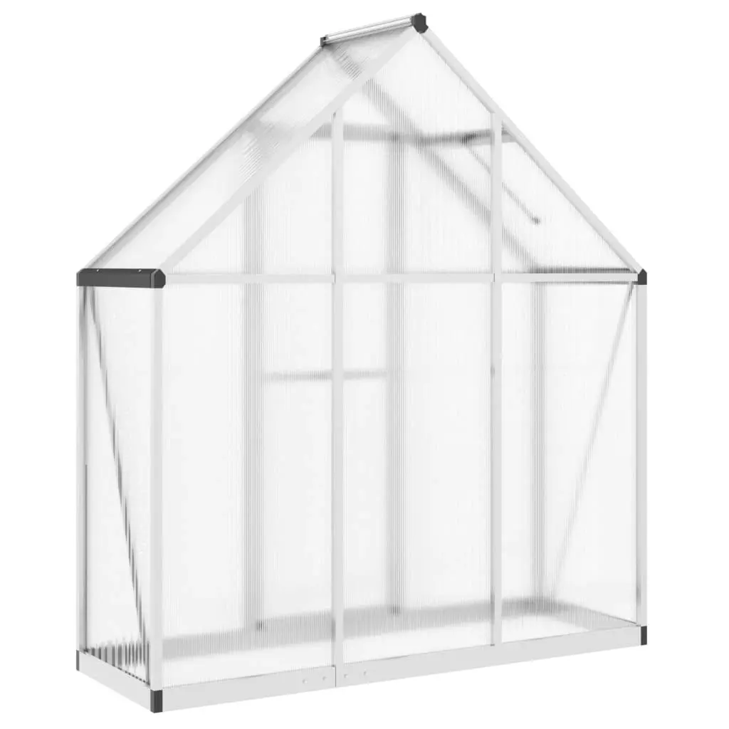 Greenhouse with Base Frame Silver 169x58x195 cm Aluminium 4005816