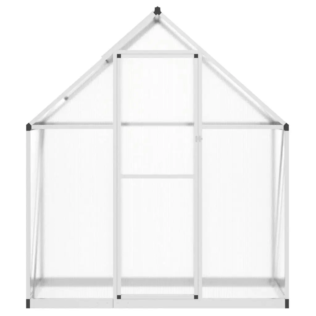 Greenhouse with Base Frame Silver 169x58x195 cm Aluminium 4005816