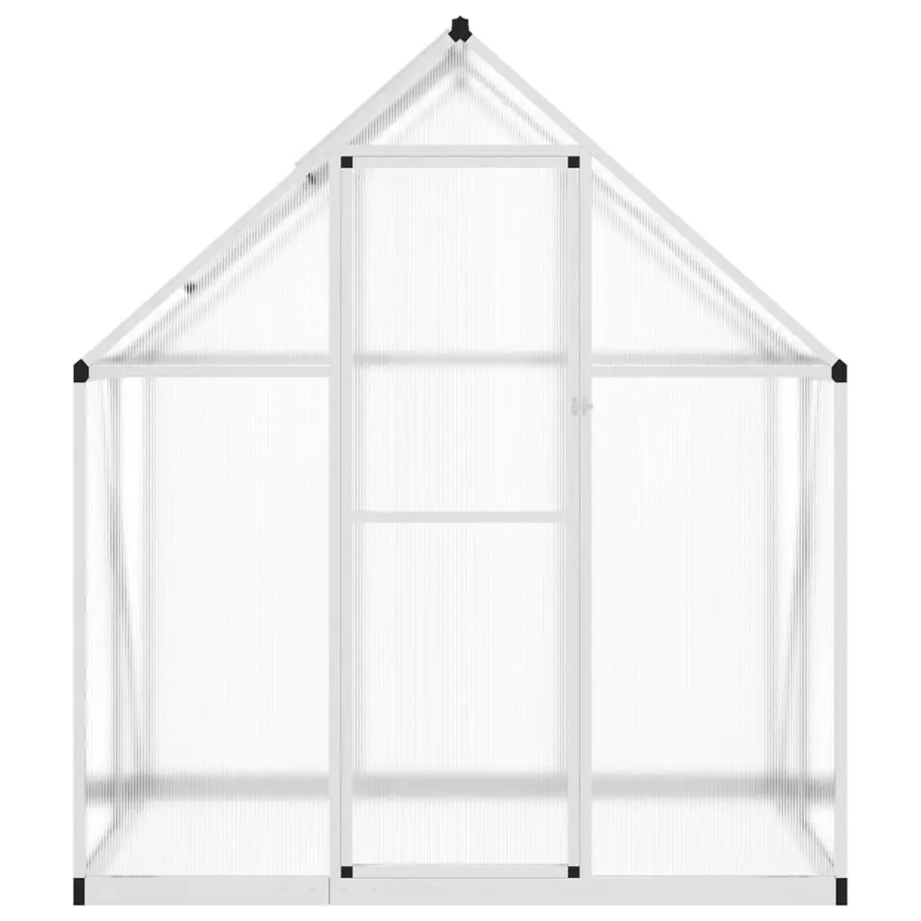 Greenhouse with Base Frame Silver 169x114x195 cm Aluminium 4005822