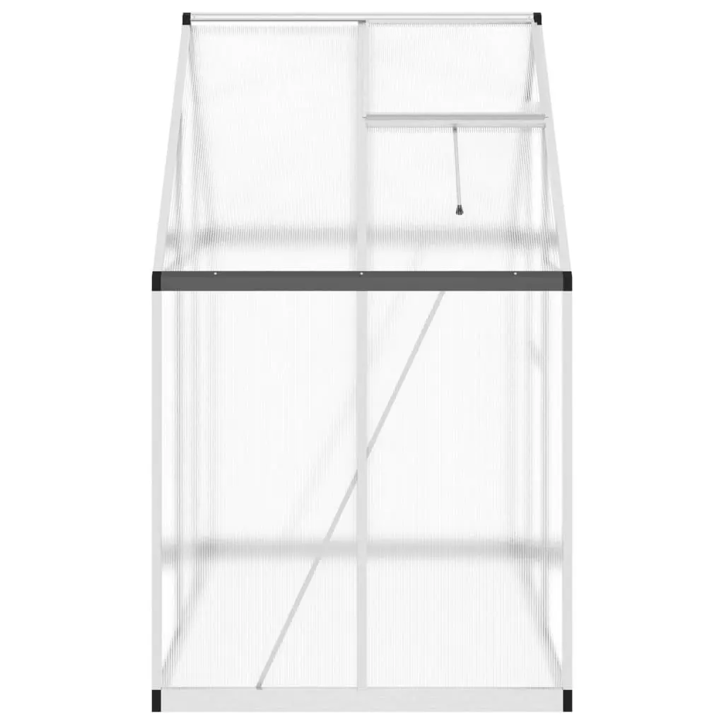 Greenhouse with Base Frame Silver 169x114x195 cm Aluminium 4005822