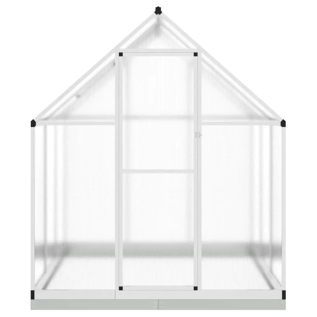 Greenhouse with Base Frame Silver 169x169x202 cm Aluminium 4005831