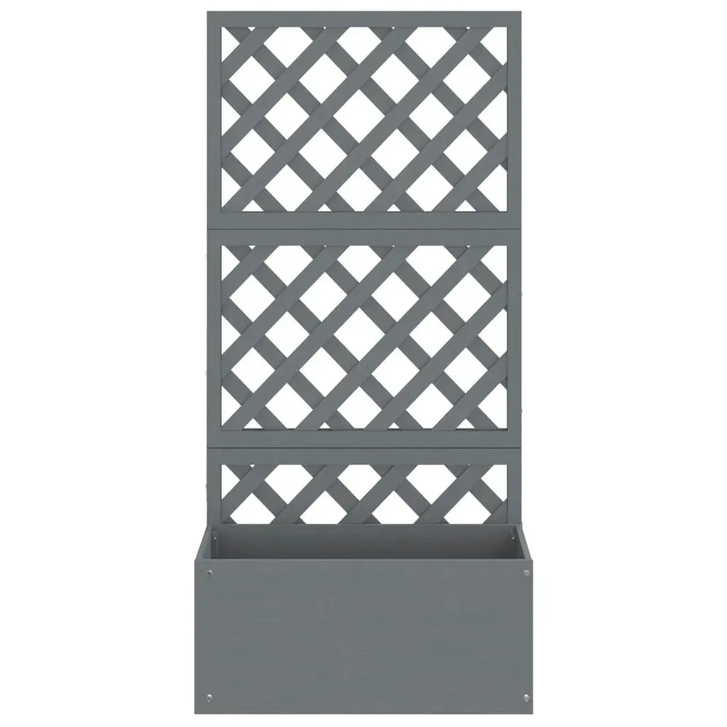 Trellis Planter Grey 65x33x135 cm WPC 362577