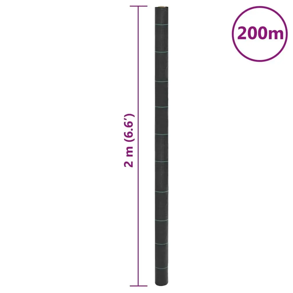 Weed Membrane Black 2x200 m PP 4005163