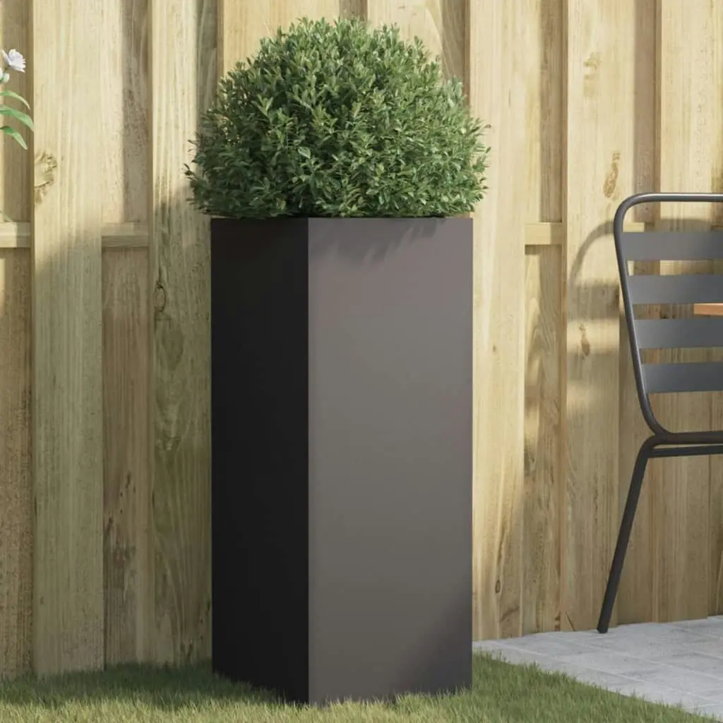 Planter Black 32x29x75 cm Cold-rolled Steel 841571