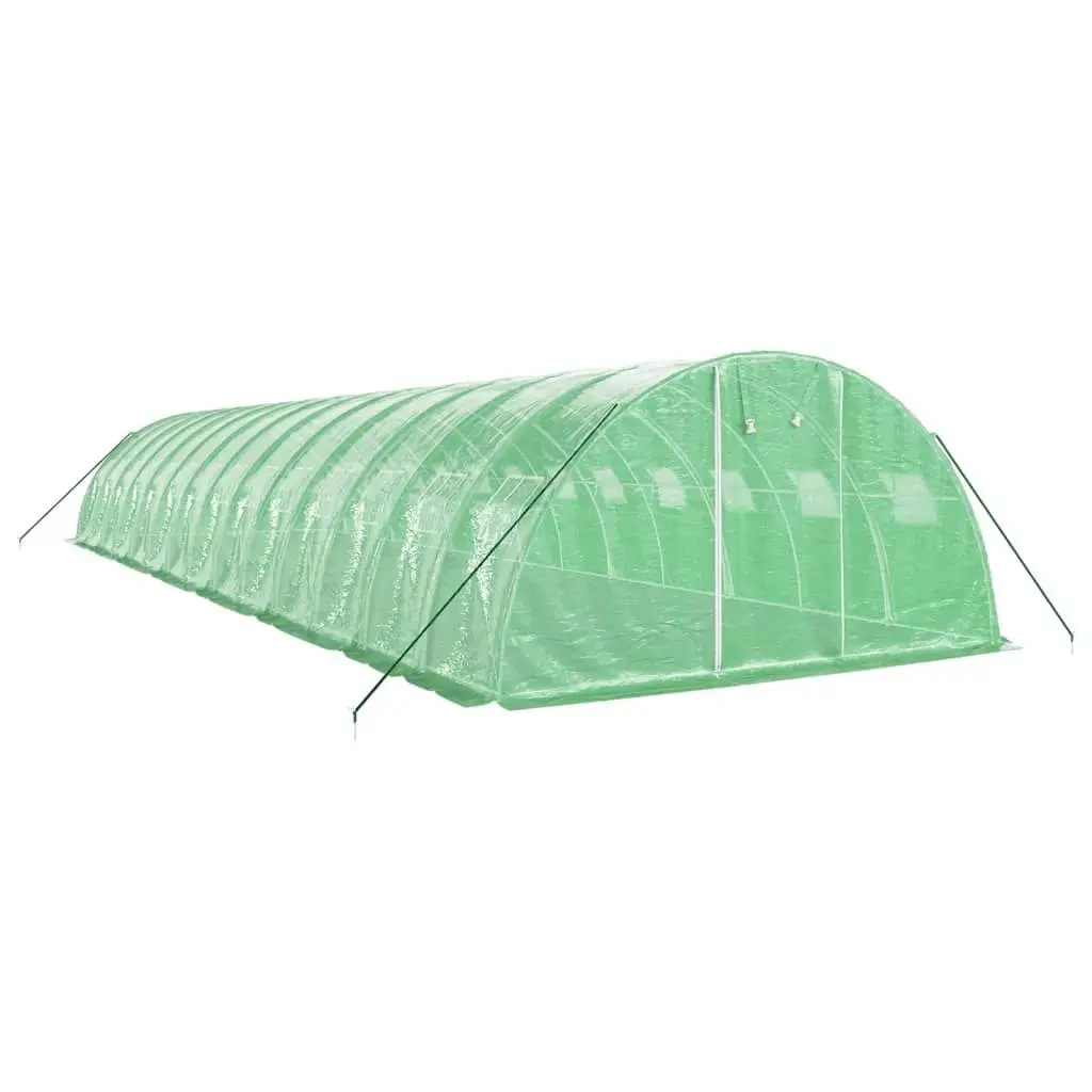 Greenhouse with Steel Frame Green 56 mÂ² 14x4x2 m 3188066