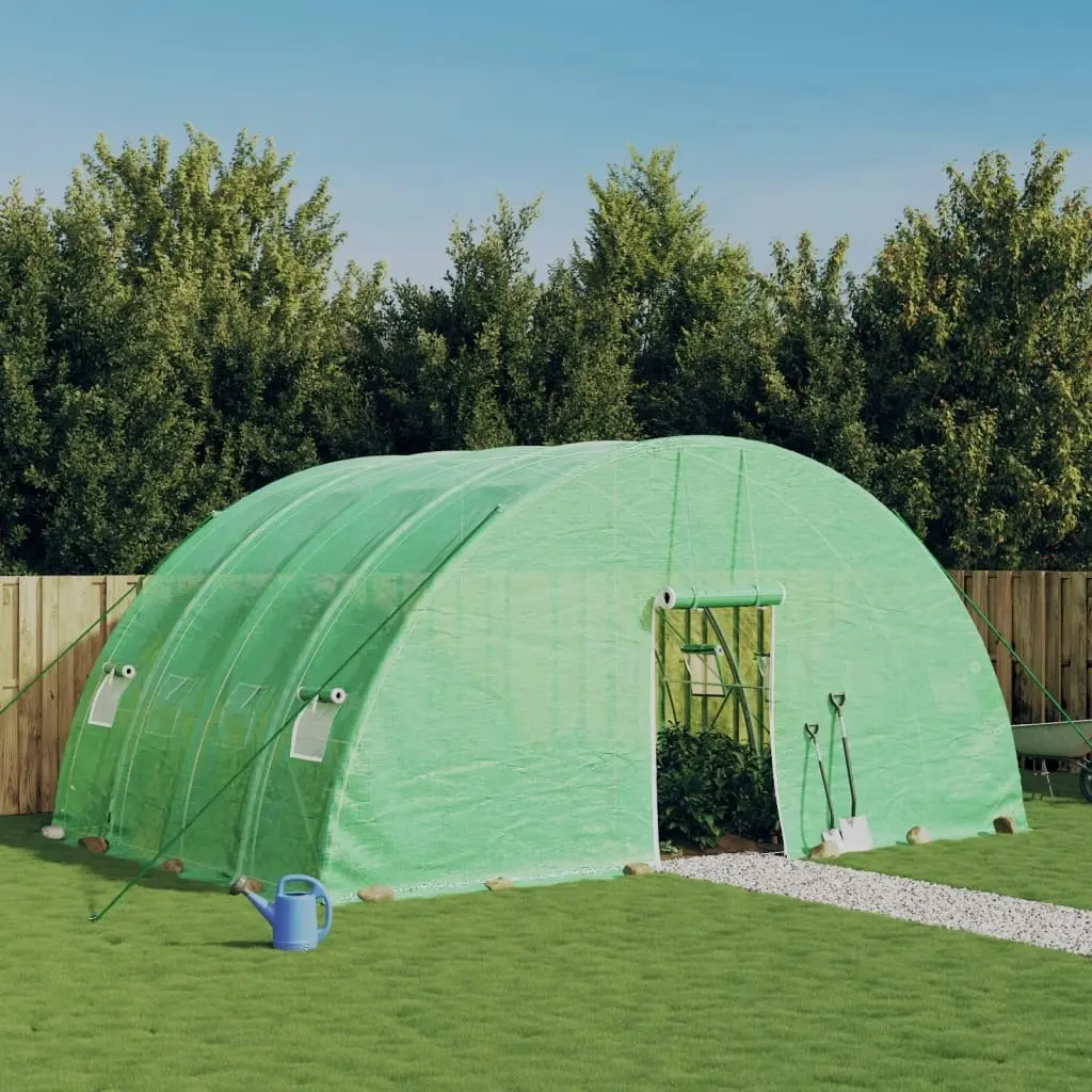 Greenhouse with Steel Frame Green 24 mÂ² 6x4x2.85 m 3188105