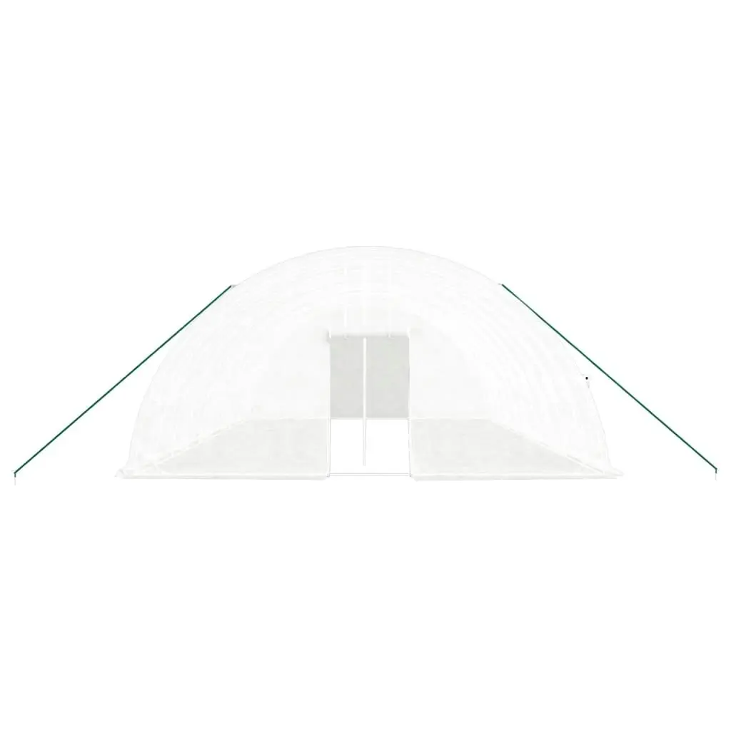 Greenhouse with Steel Frame White 60 mÂ² 10x6x2.85 m 3188119