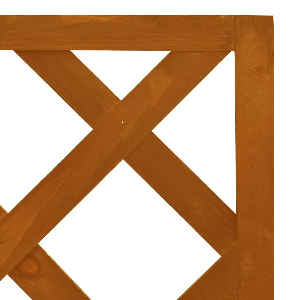 Corner Trellis Planter Orange 40x40x150 cm Solid Firwood 314836