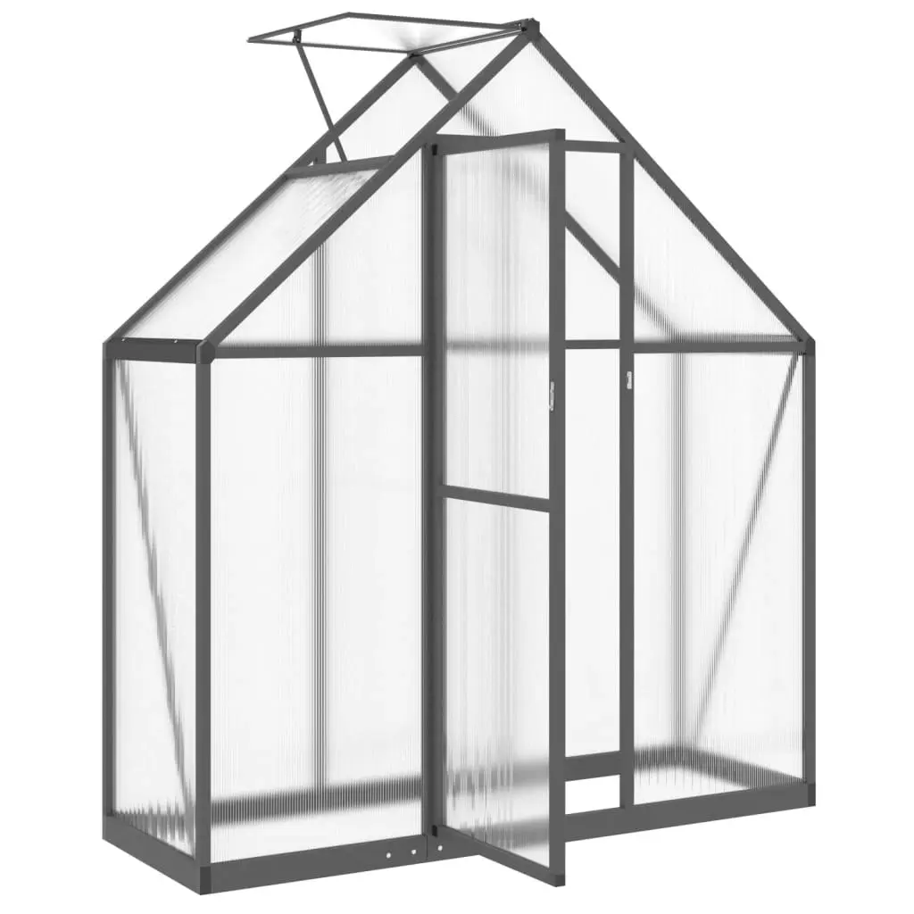 Greenhouse with Base Frame Anthracite 169x58x195 cm Aluminium 4005818