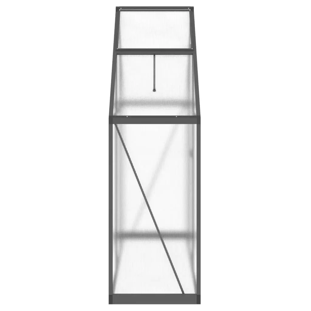 Greenhouse with Base Frame Anthracite 169x58x195 cm Aluminium 4005818