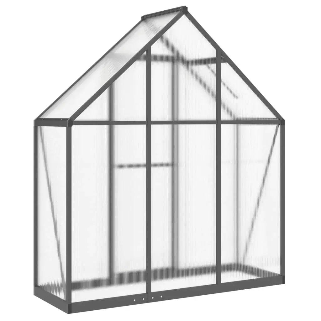 Greenhouse with Base Frame Anthracite 169x58x195 cm Aluminium 4005818