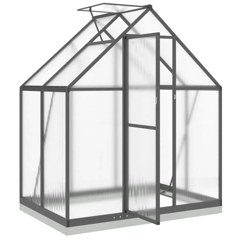 Greenhouse with Base Frame Anthracite 169x114x202 cm Aluminium 4005827