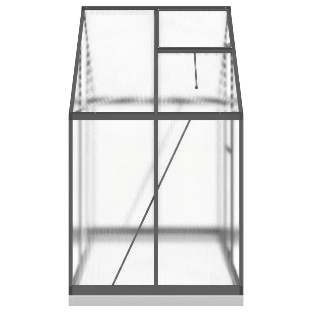 Greenhouse with Base Frame Anthracite 169x114x202 cm Aluminium 4005827