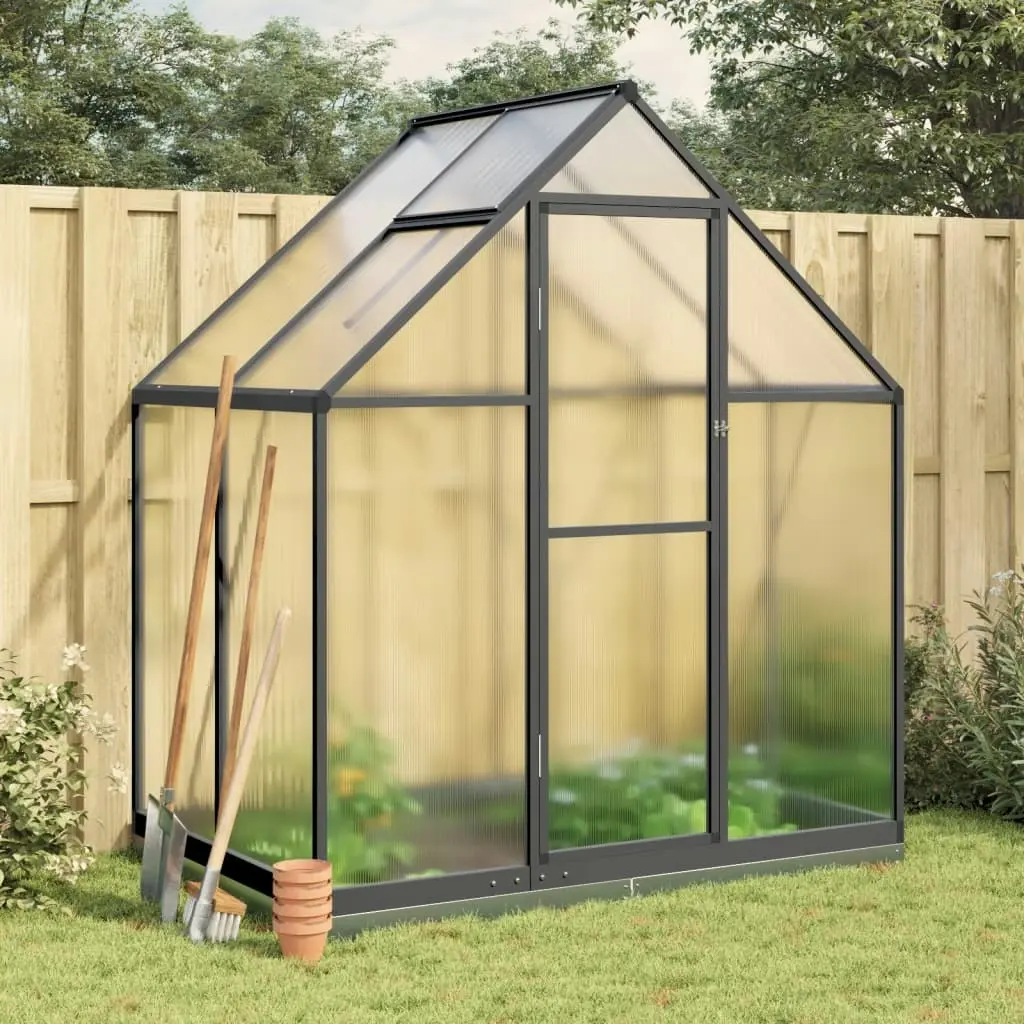 Greenhouse with Base Frame Anthracite 169x114x202 cm Aluminium 4005827