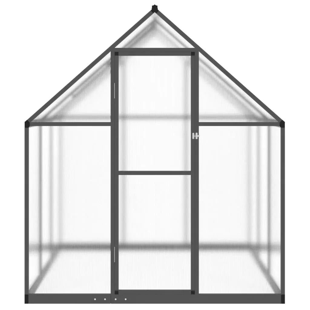 Greenhouse with Base Frame Anthracite 169x169x195 cm Aluminium 4005830