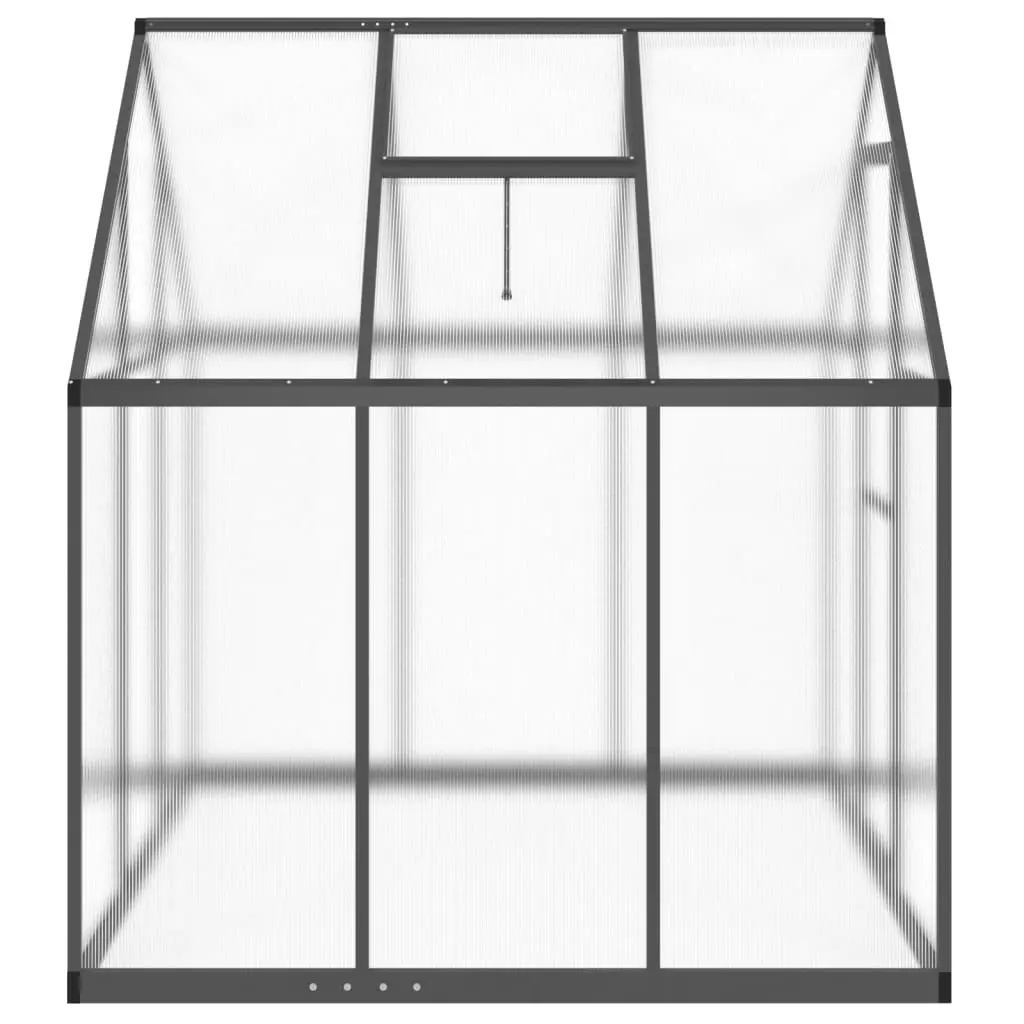 Greenhouse with Base Frame Anthracite 169x169x195 cm Aluminium 4005830