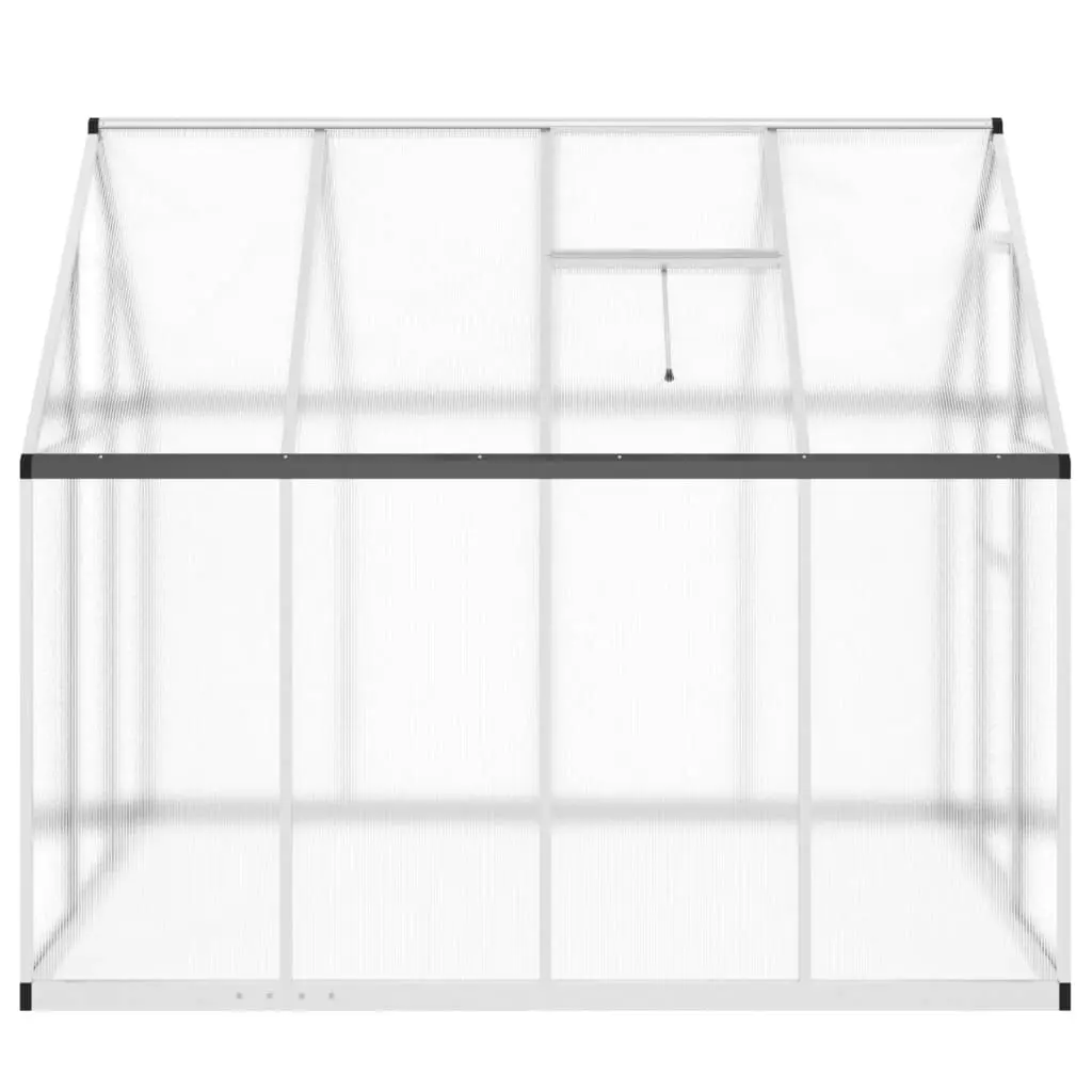 Greenhouse with Base Frame Silver 224x169x195 cm Aluminium 4005834