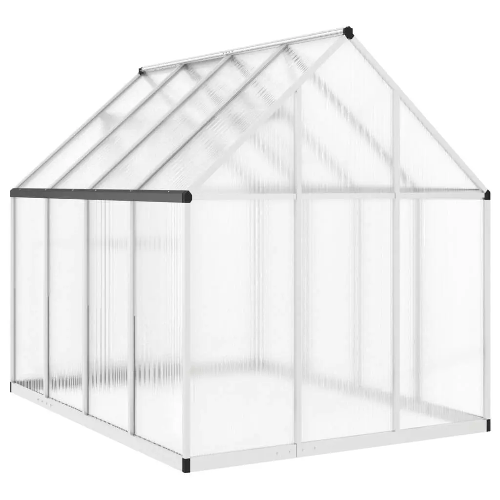 Greenhouse with Base Frame Silver 224x169x195 cm Aluminium 4005834