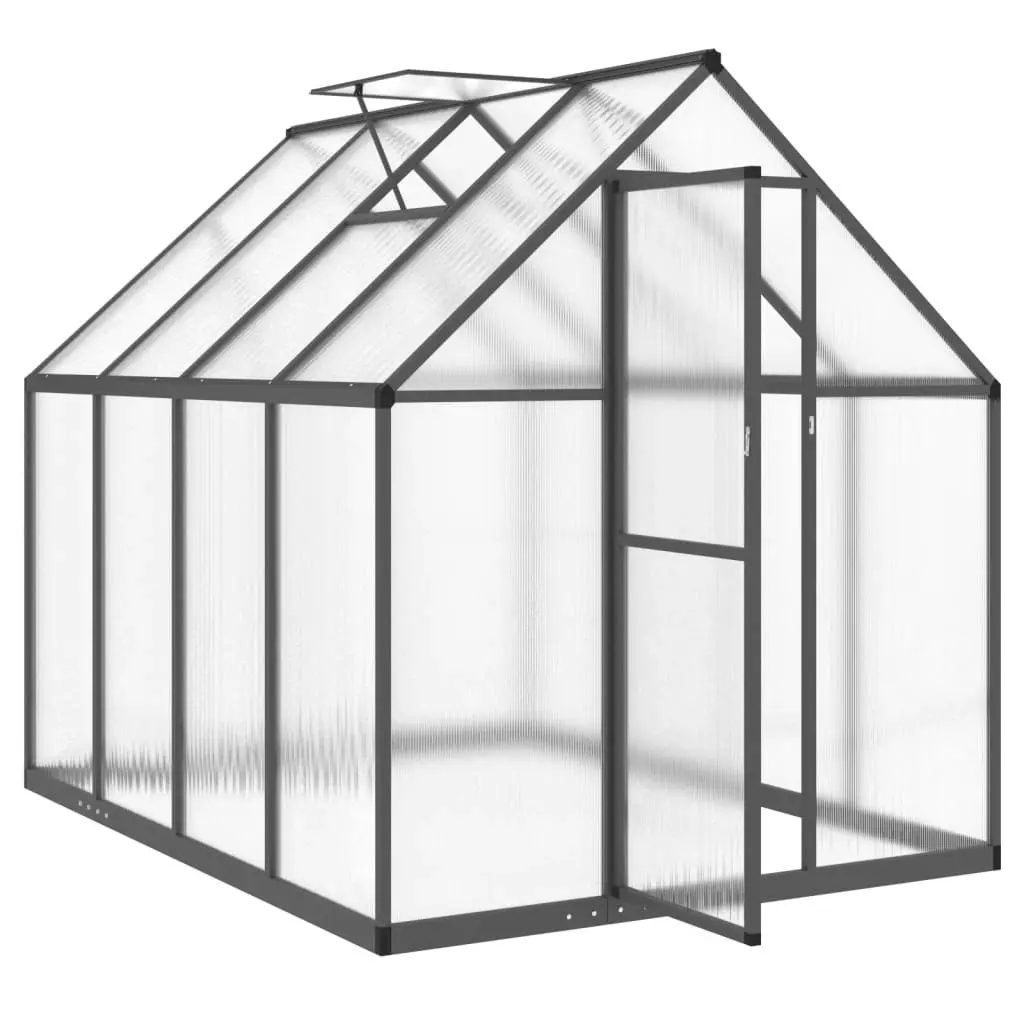 Greenhouse with Base Frame Anthracite 224x169x195 cm Aluminium 4005836