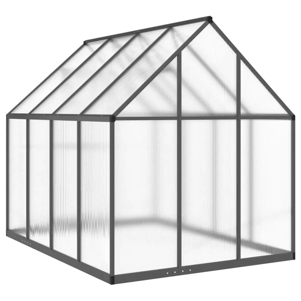 Greenhouse with Base Frame Anthracite 224x169x195 cm Aluminium 4005836