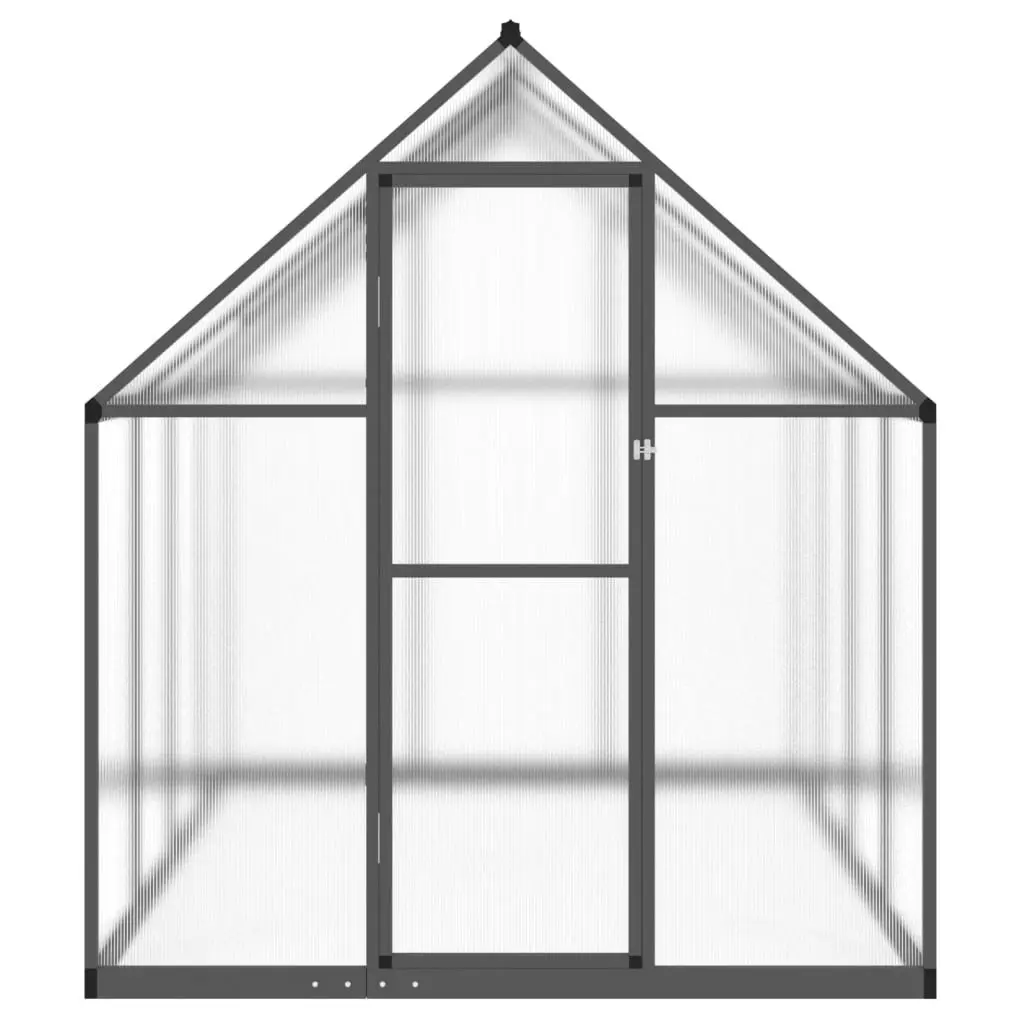 Greenhouse with Base Frame Anthracite 224x169x195 cm Aluminium 4005836