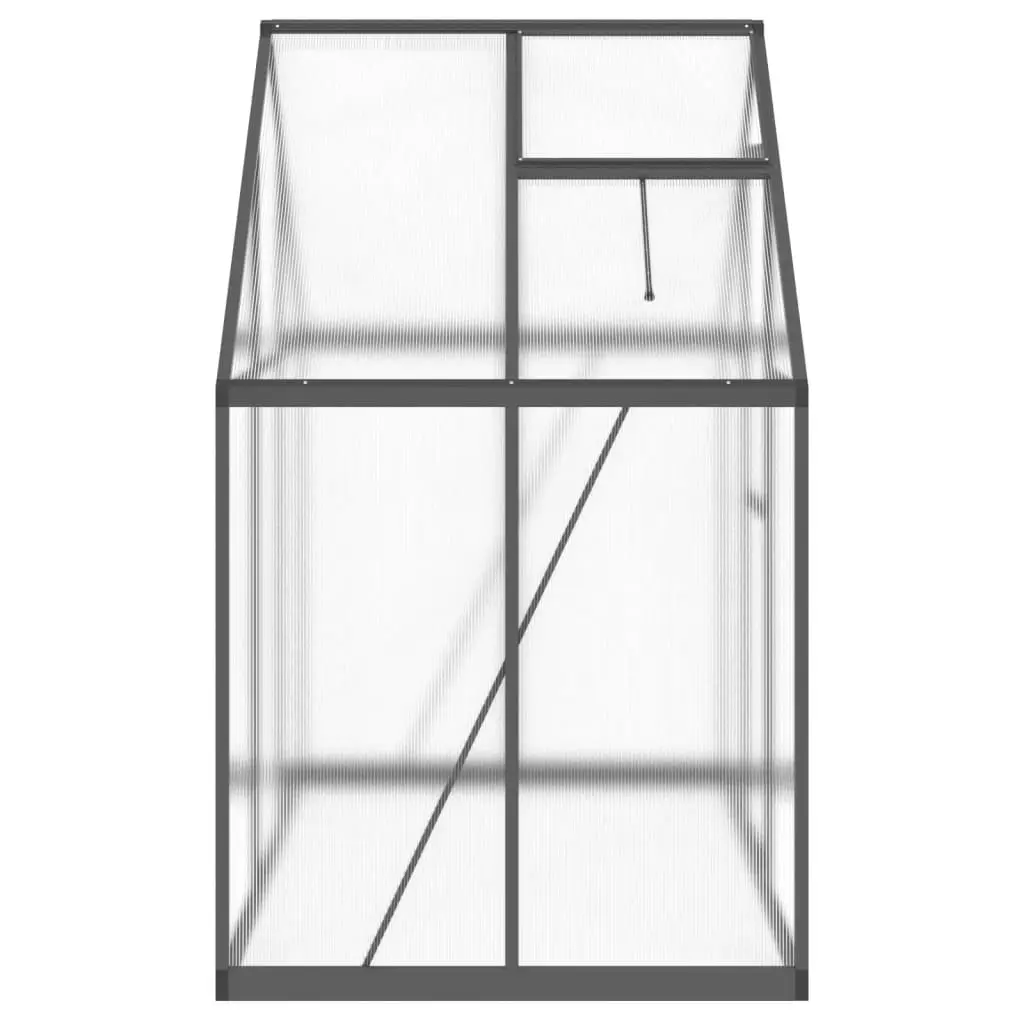 Greenhouse with Base Frame Anthracite 169x114x195 cm Aluminium 4005824