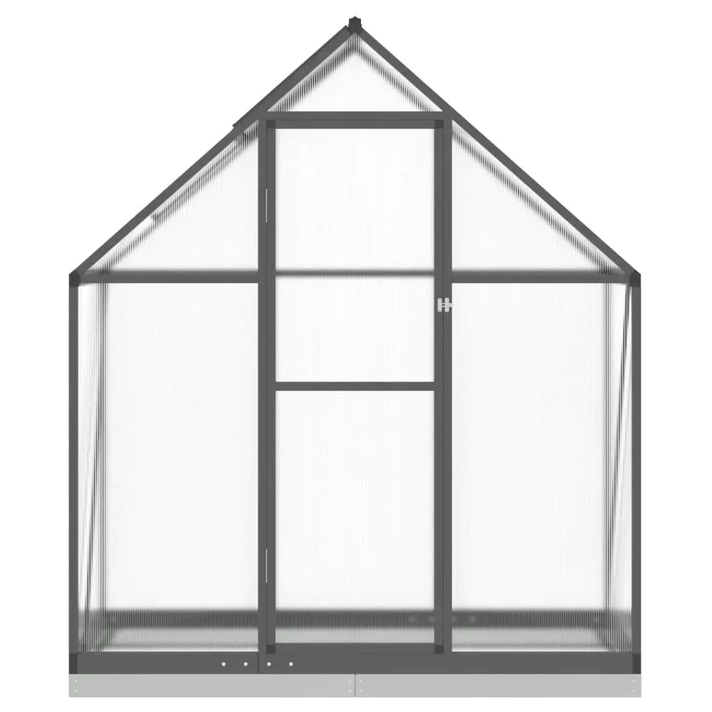 Greenhouse with Base Frame Anthracite 169x58x202 cm Aluminium 4005821