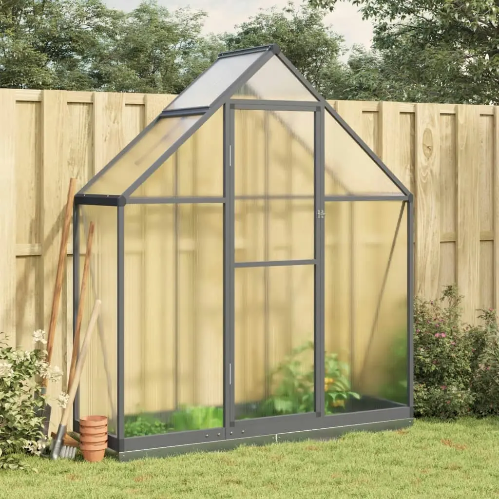 Greenhouse with Base Frame Anthracite 169x58x202 cm Aluminium 4005821