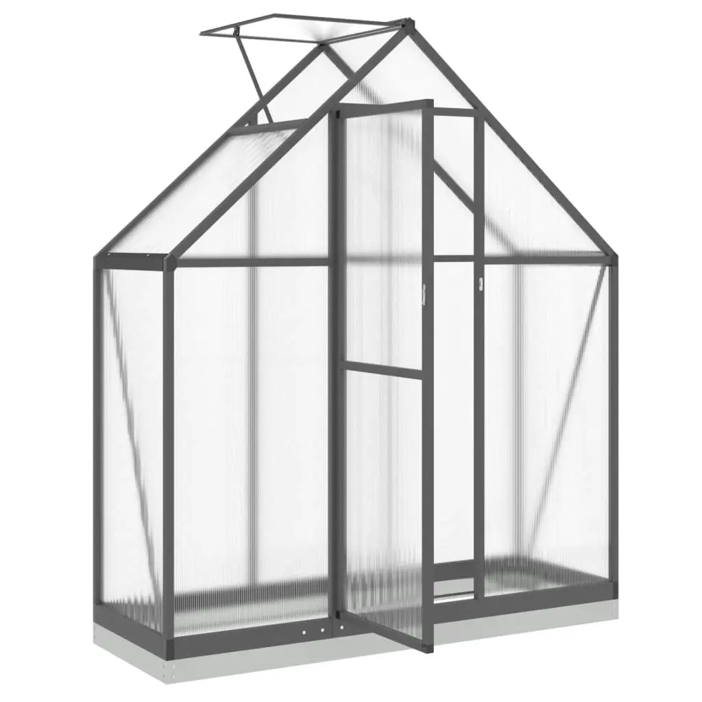 Greenhouse with Base Frame Anthracite 169x58x202 cm Aluminium 4005821